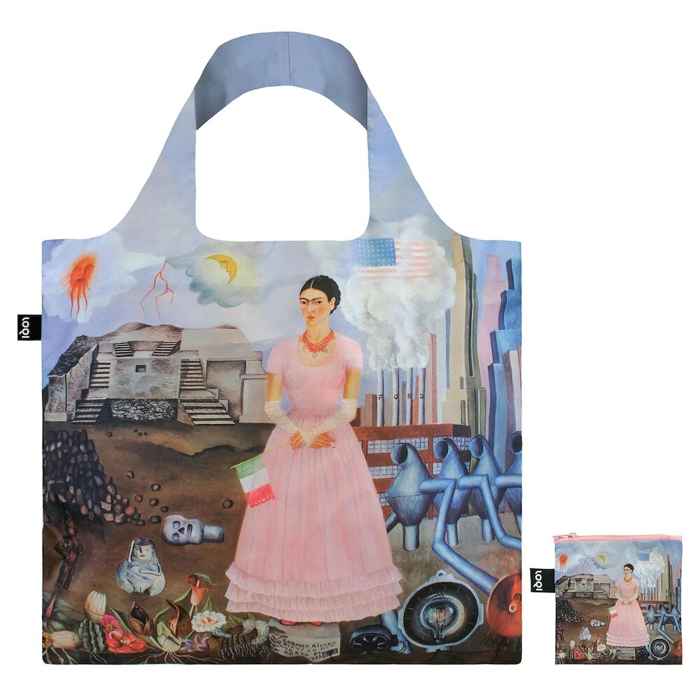 LOQI Frida Kahlo Borderline Between Recycled Shopper Bag