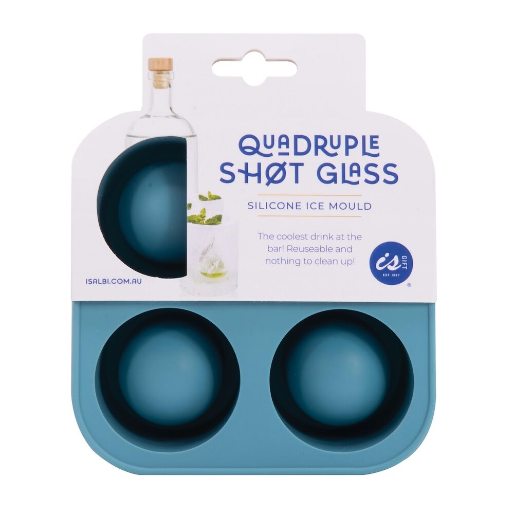 Quadruple Ice Shot Glass Silicone Mould - Set of 4