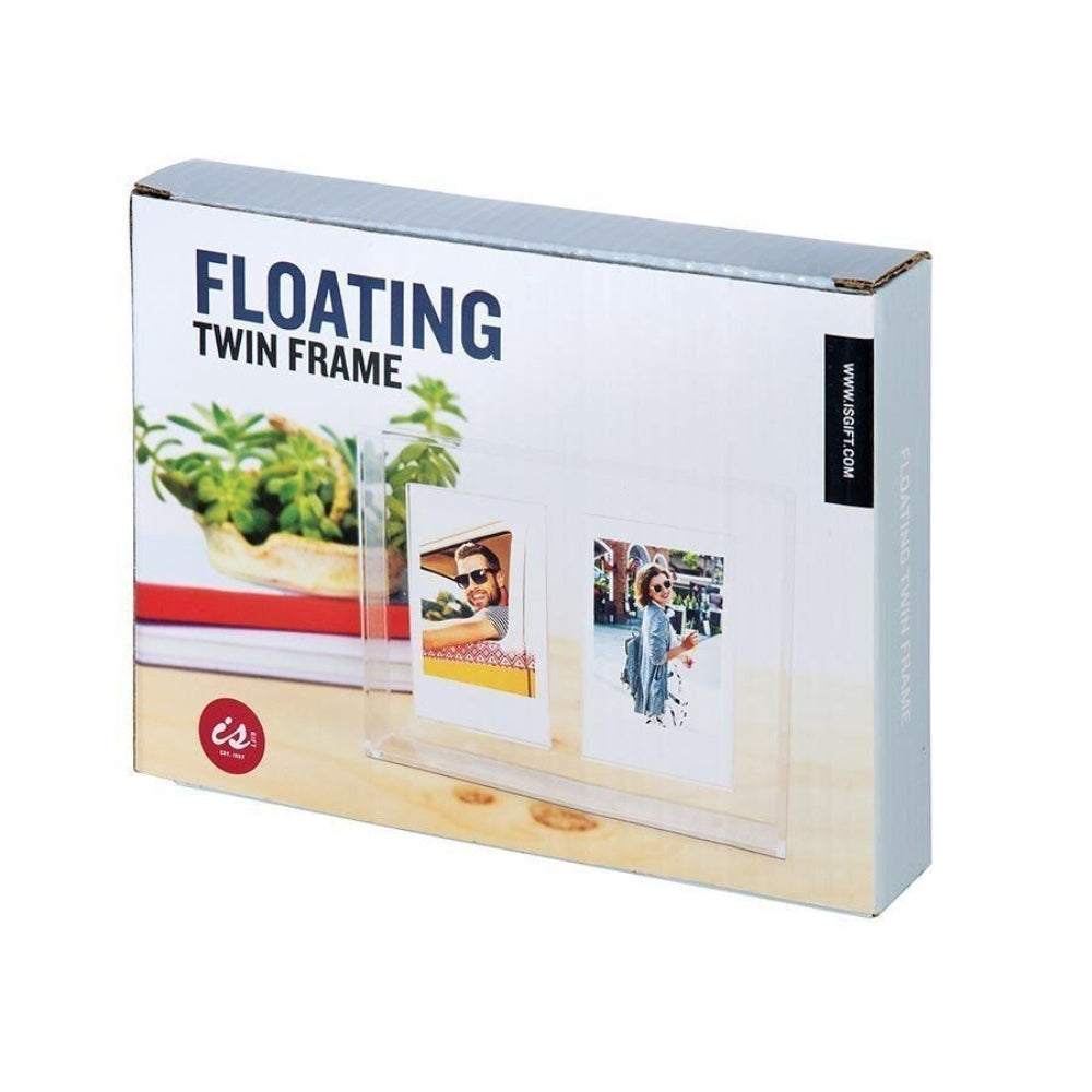 IS Gift Floating Instax Polaroid Twin Frame