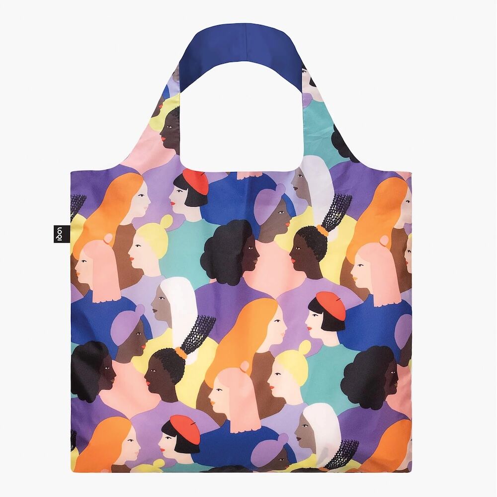 LOQI Glitter Power Sisters Recycled Shopper Bag