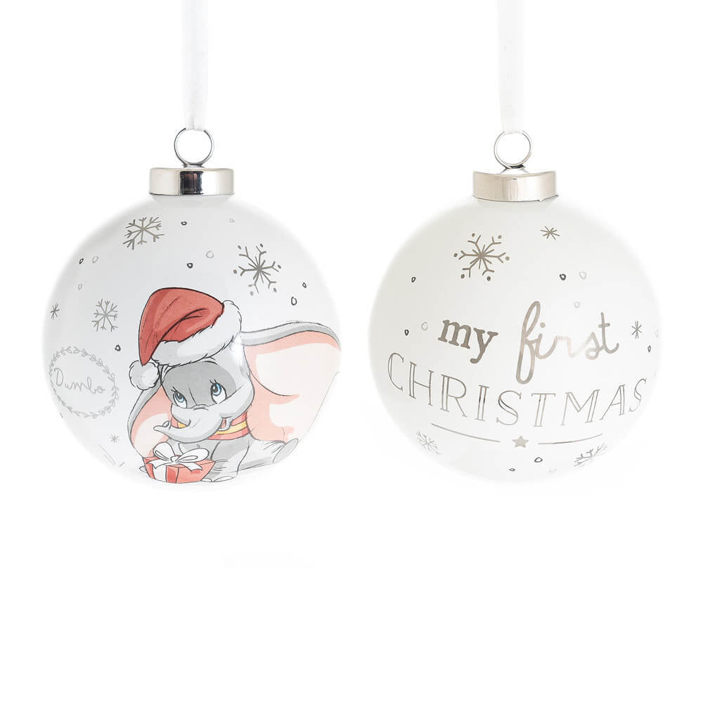 Disney Collectible Christmas Bauble Dumbo First Christmas