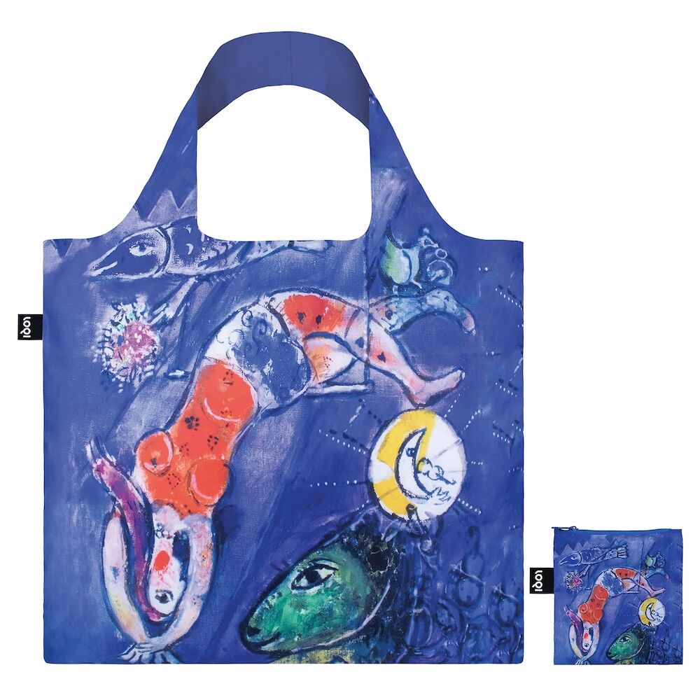 LOQI Marc Chagall The Blue Circus Recycled Shopper Bag