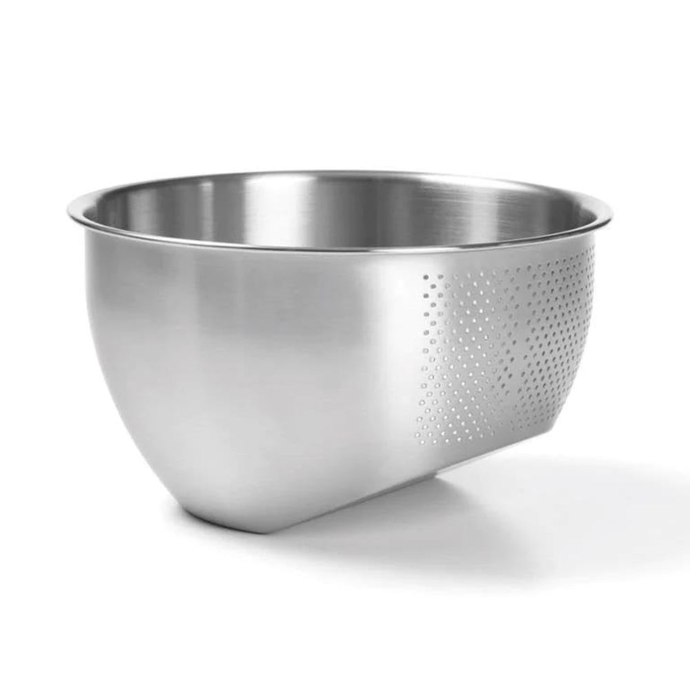 Inclined Bottom Stainless Steel Strainer Bowl