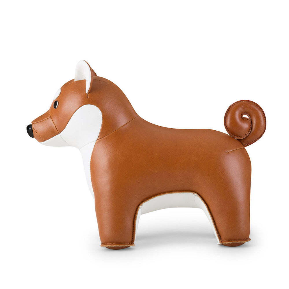 Zuny Bookend Classic Shiba Inu Tan