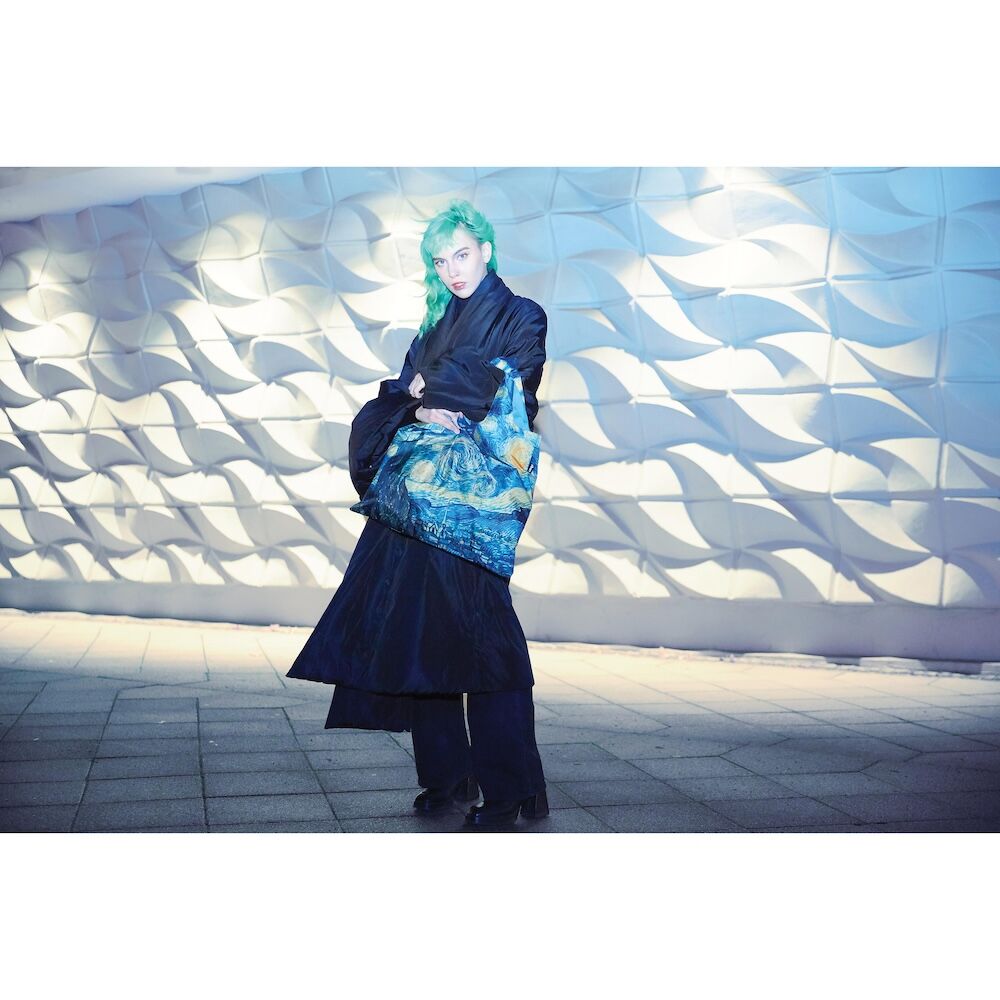LOQI Van Gogh The Starry Night Recycled Shopper Bag