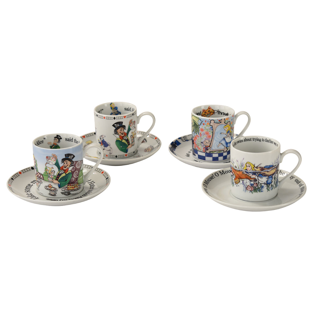 Alice in Wonderland Through the Looking Glass Cup and Saucer