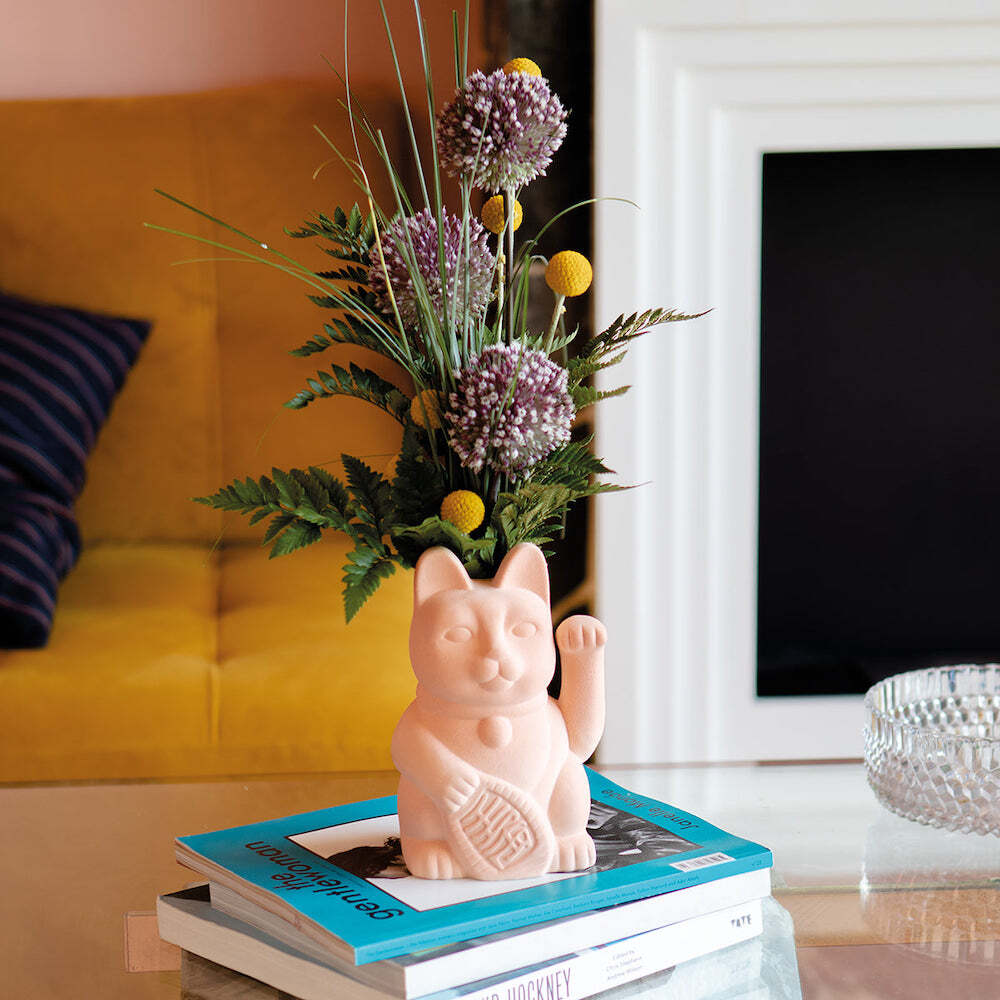 DOIY Neko Vase Apricot