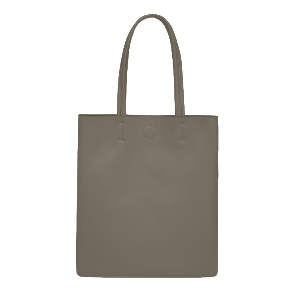 Minimalist Double Handle Ash Green Tote Bag