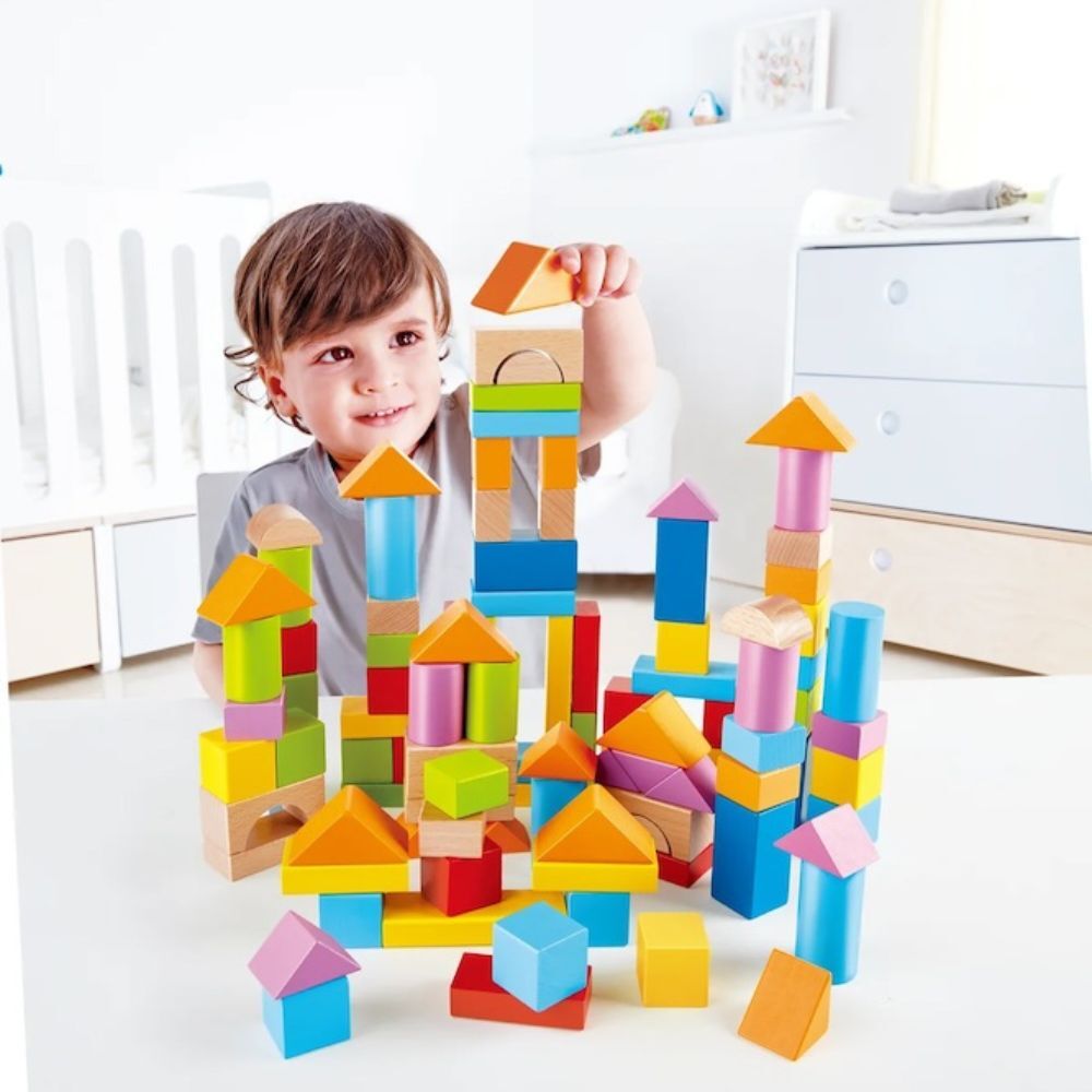 Hape Wonderful Beech Wooden Blocks 101pc