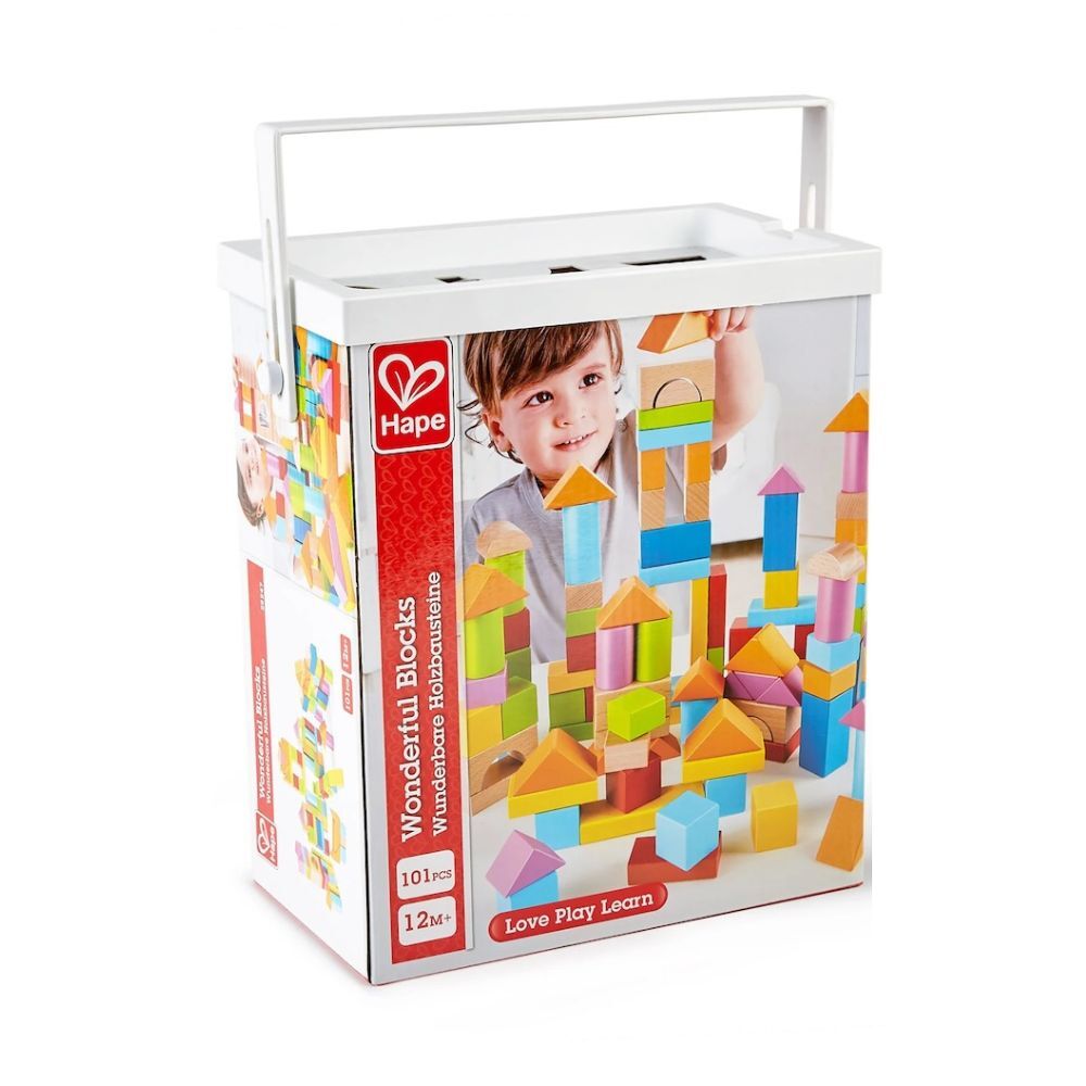 Hape Wonderful Beech Wooden Blocks 101pc