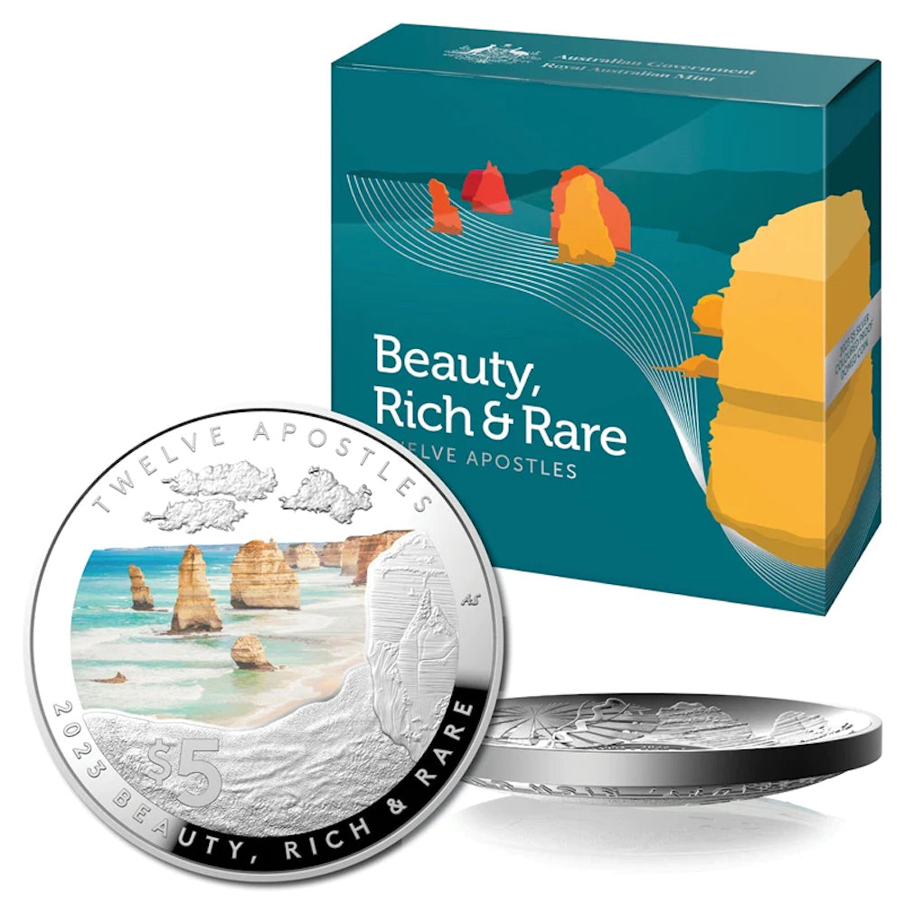 2023 $5 Beauty, Rich & Rare Twelve Apostles Domed Silver Proof