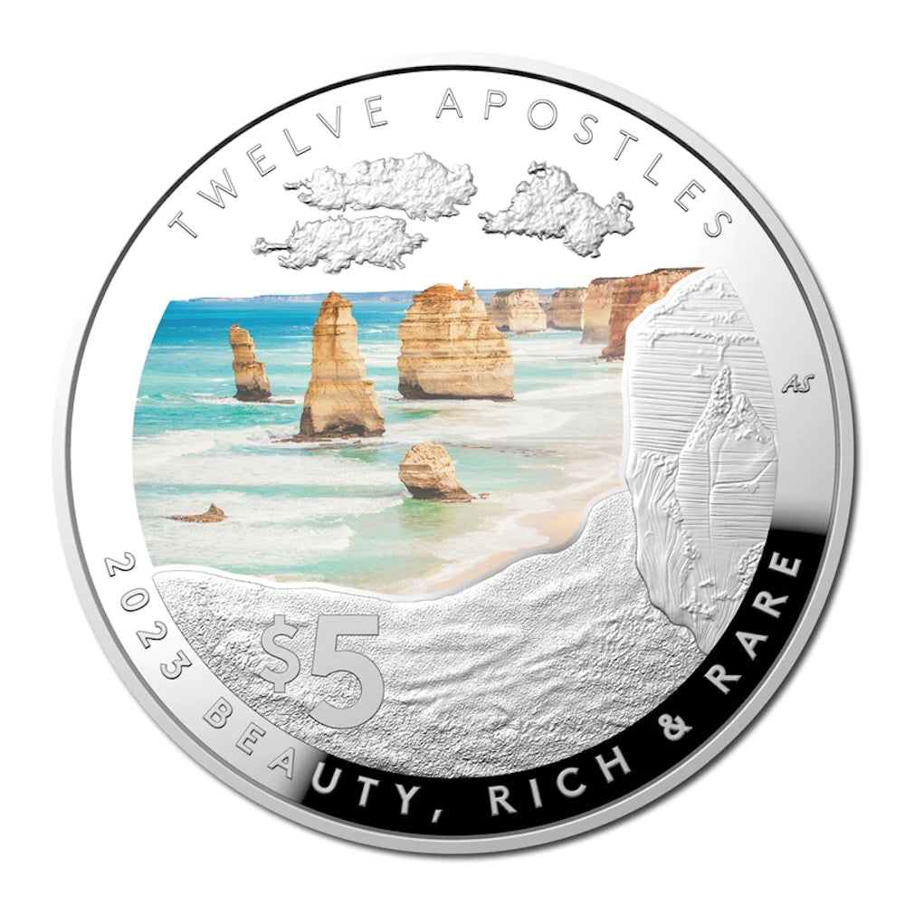 2023 $5 Beauty, Rich & Rare Twelve Apostles Domed Silver Proof