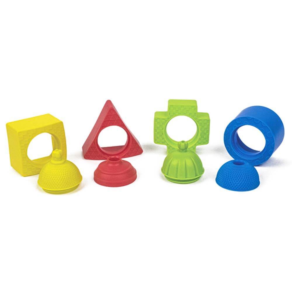 Lalaboom 4 Geometric Shapes and Beads 12 Pieces