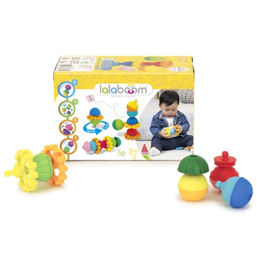 Lalaboom Wheels Spinner and Beads 10pcs