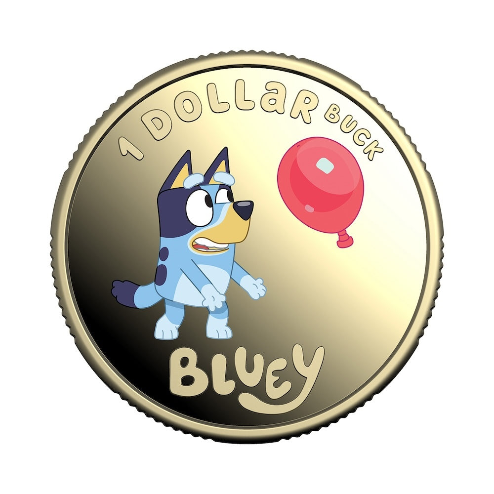 2024 $1 Bluey AlBr Coloured Proof Coin