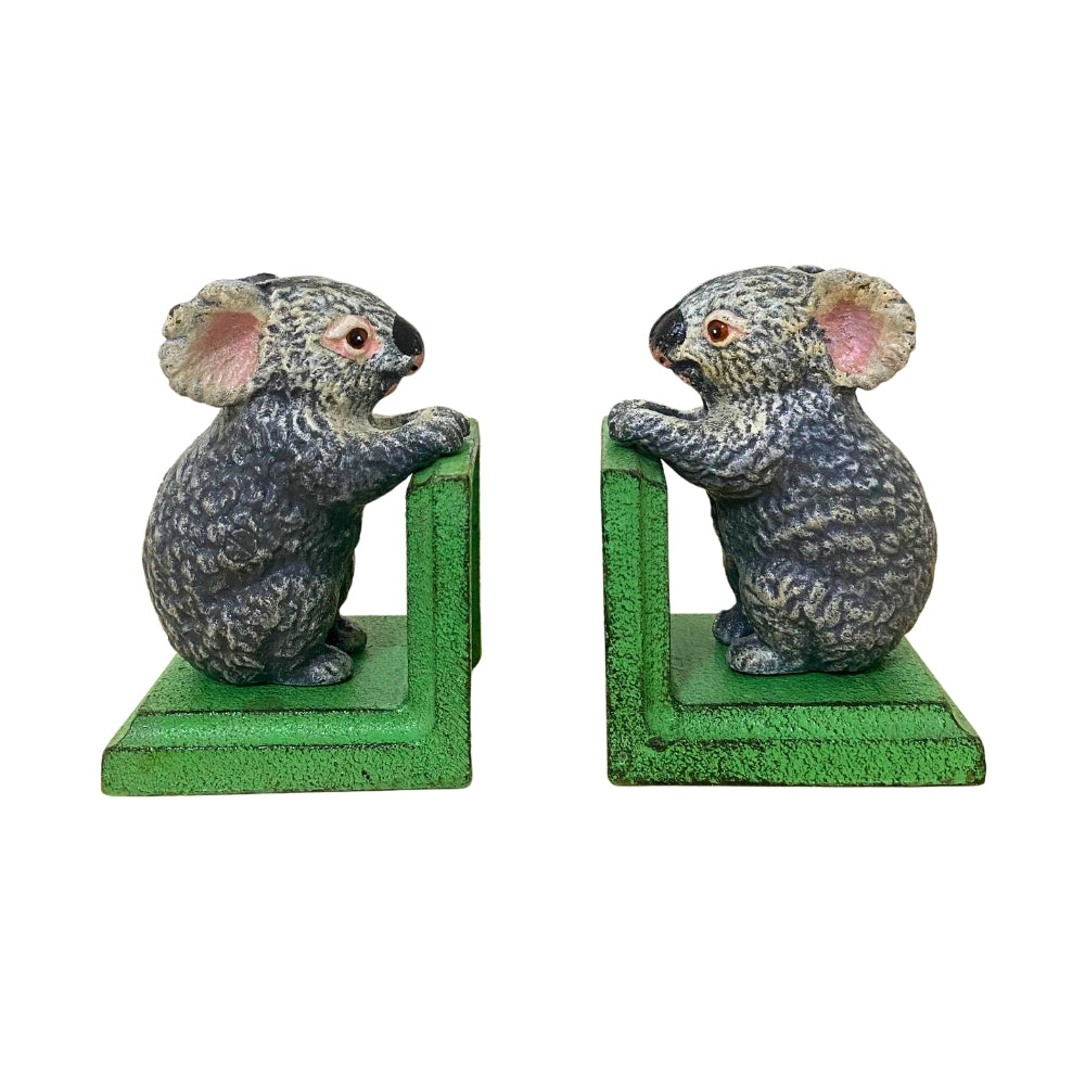 Cast Iron Koala Bookends