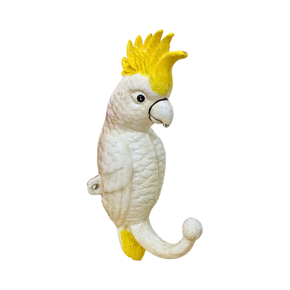 Cast Iron Cockatoo Wall Hook