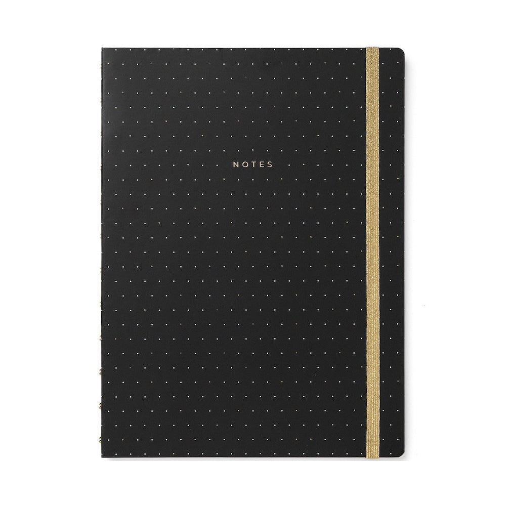 Filofax Moonlight Refillable Notebook A4 Black