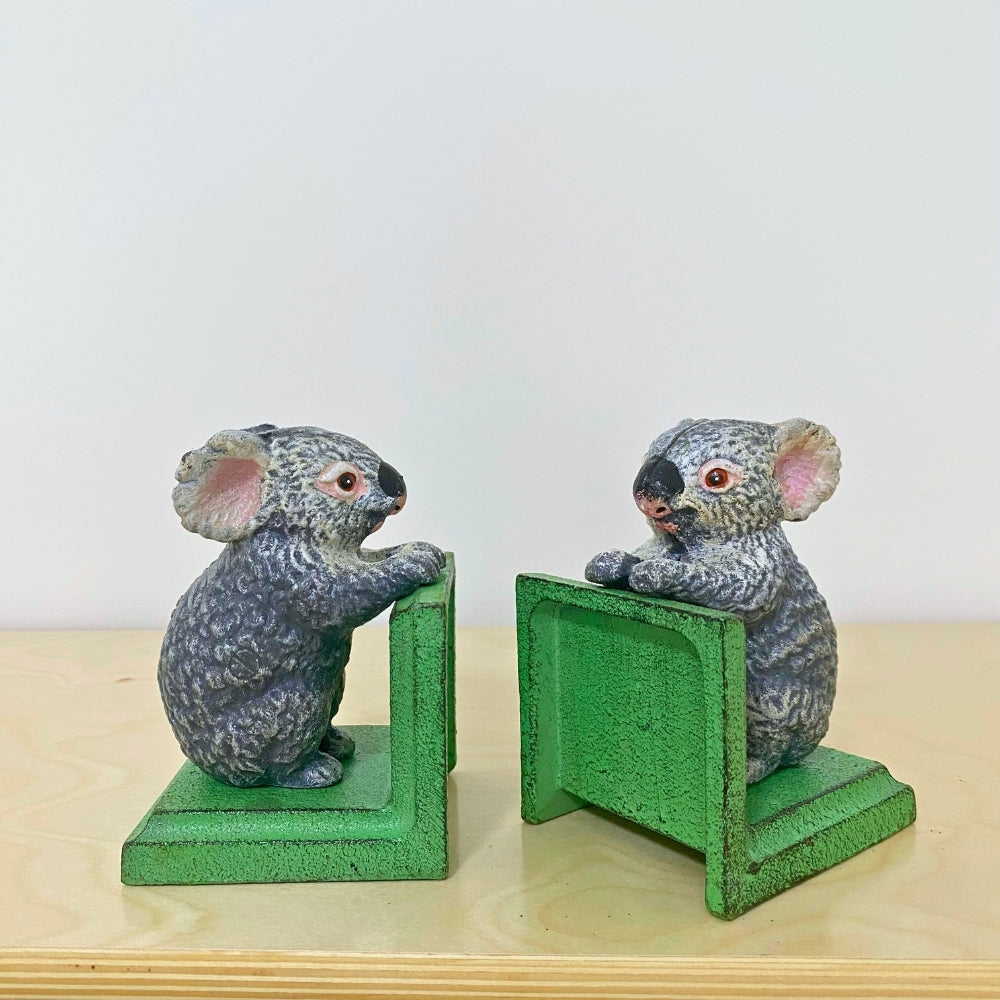 Cast Iron Koala Bookends