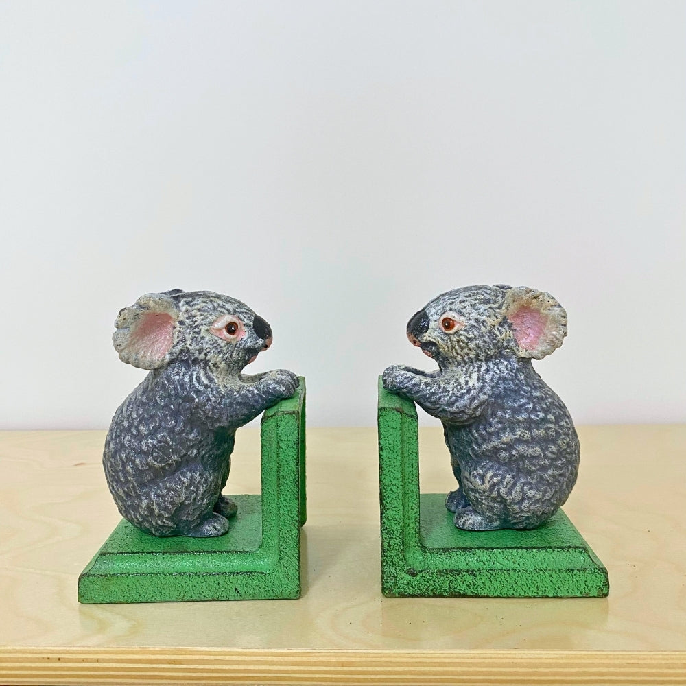 Cast Iron Koala Bookends