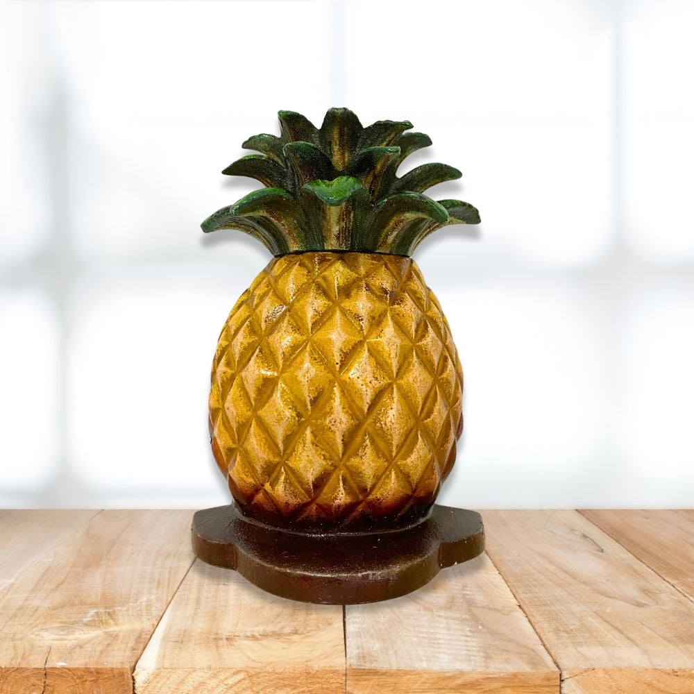 Cast Iron Pineapple Doorstop Wedge 25cm