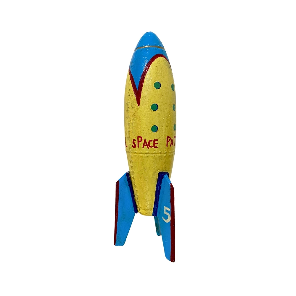Cast Iron Rocket No. 5 Money Bank