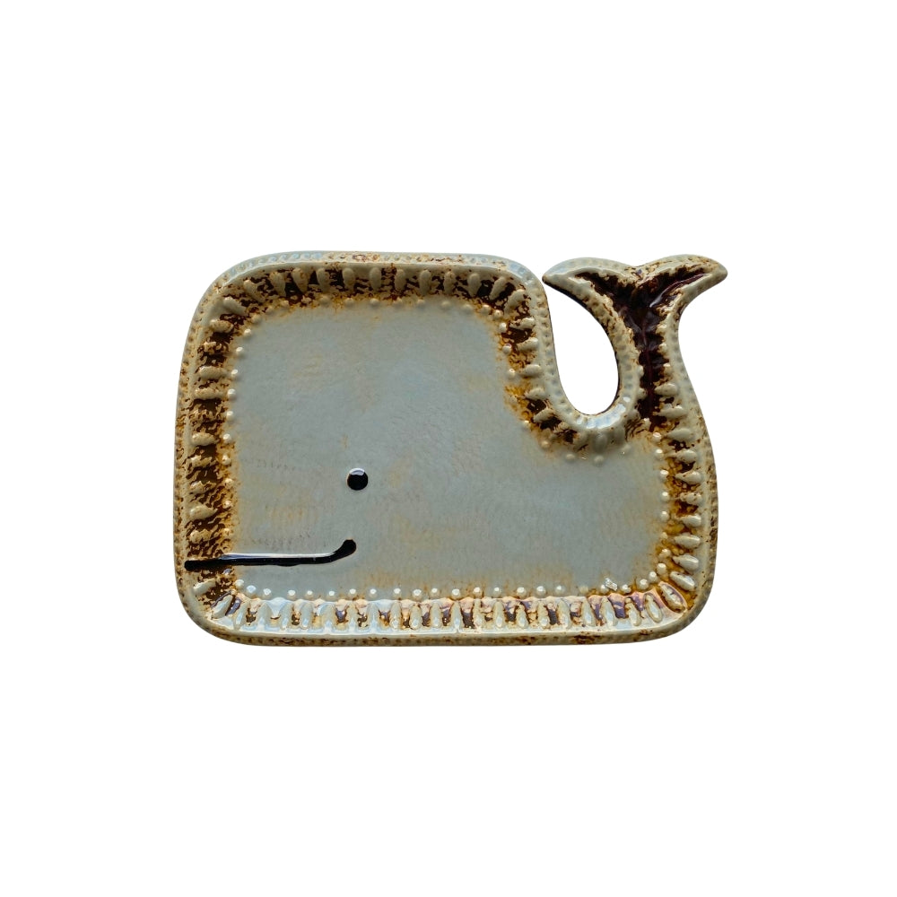 Ceramic Whale Plate Medium 20cm