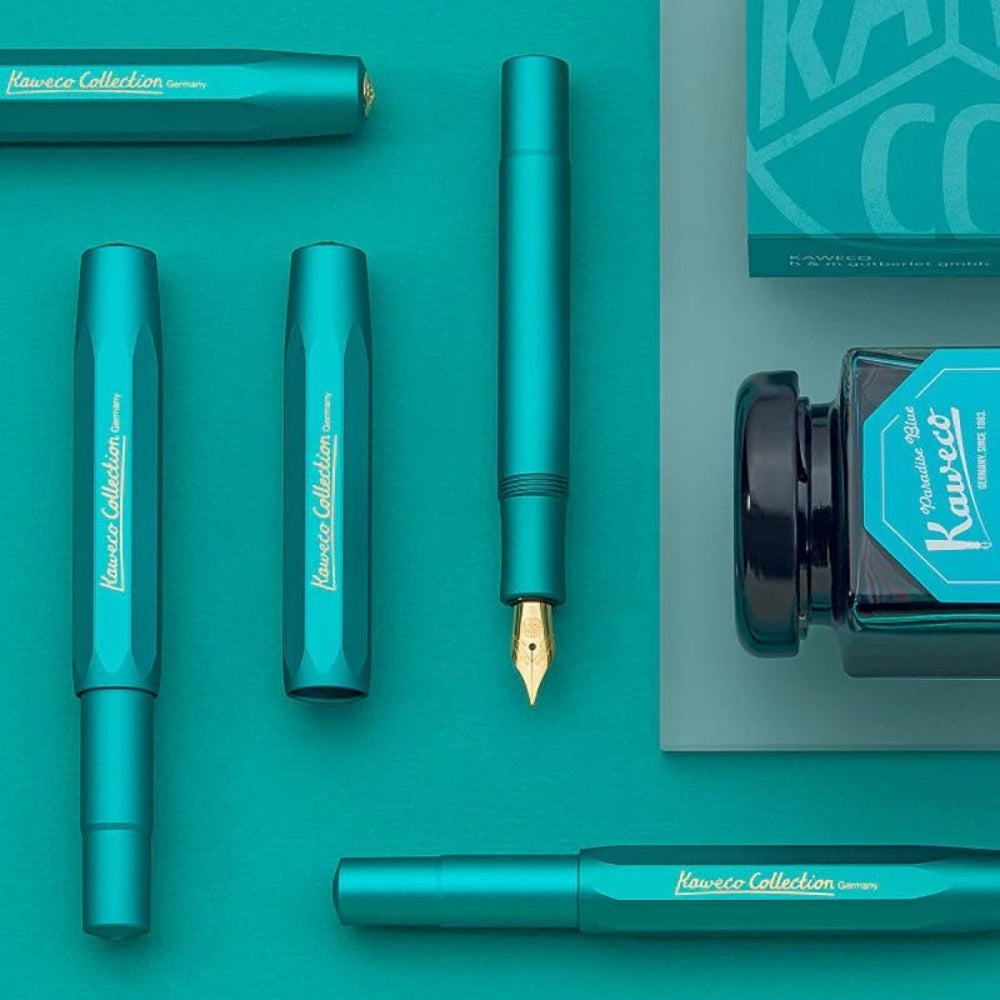 Kaweco AL Sport Fountain Pen Medium Iguana Blue