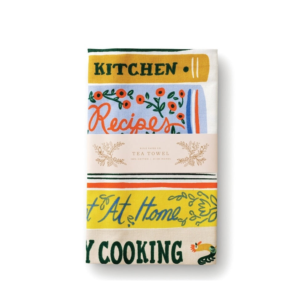 Rifle Paper Co Tea Towel Cookbooks
