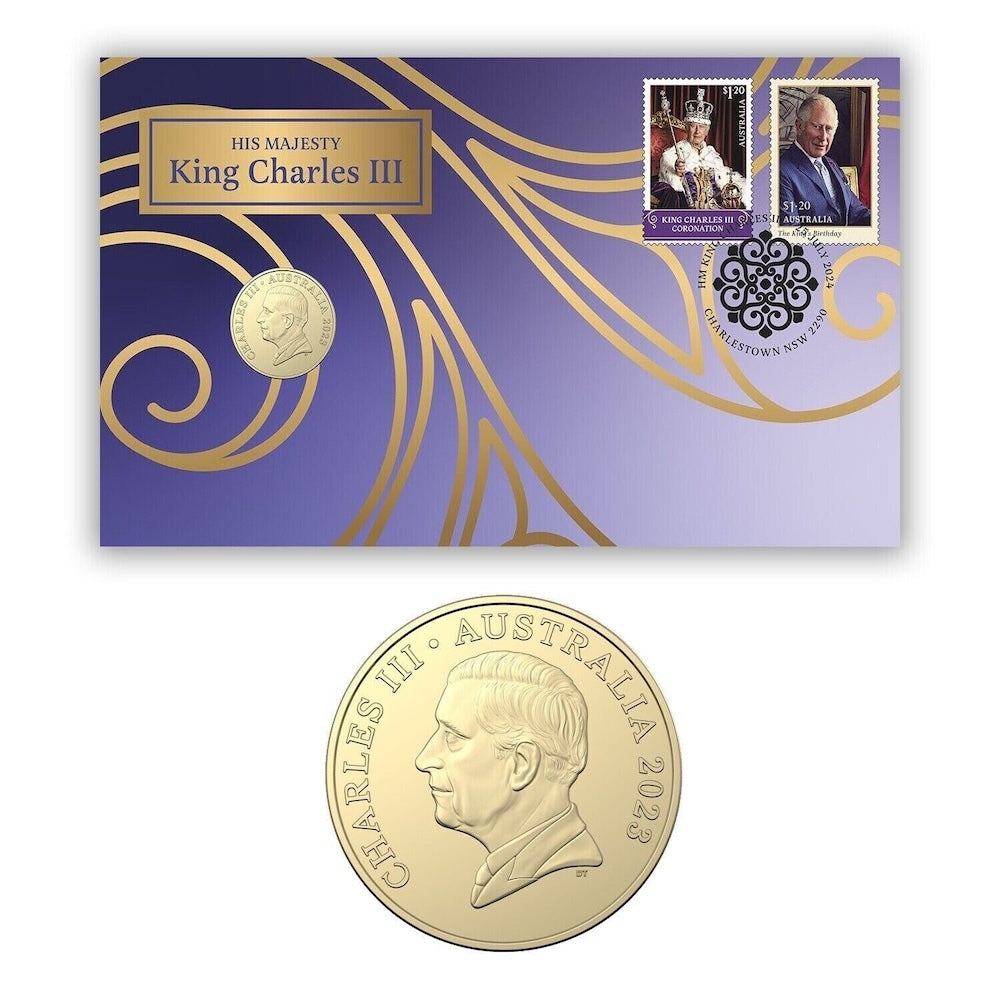 2024 King Charles III Effigy $1 Postal Numismatic Cover (PNC) RAM