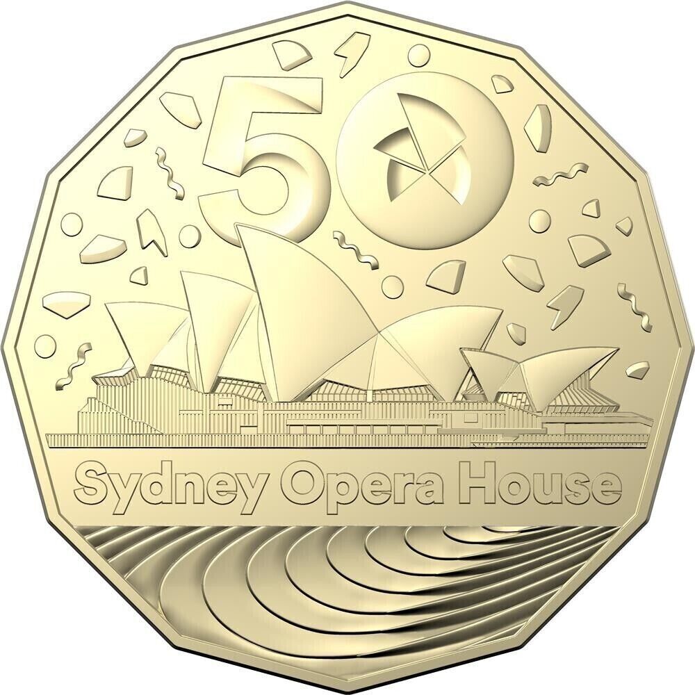2023 50c AlBr Uncirculated Coin - 50th Anniversary of the Sydney Opera House