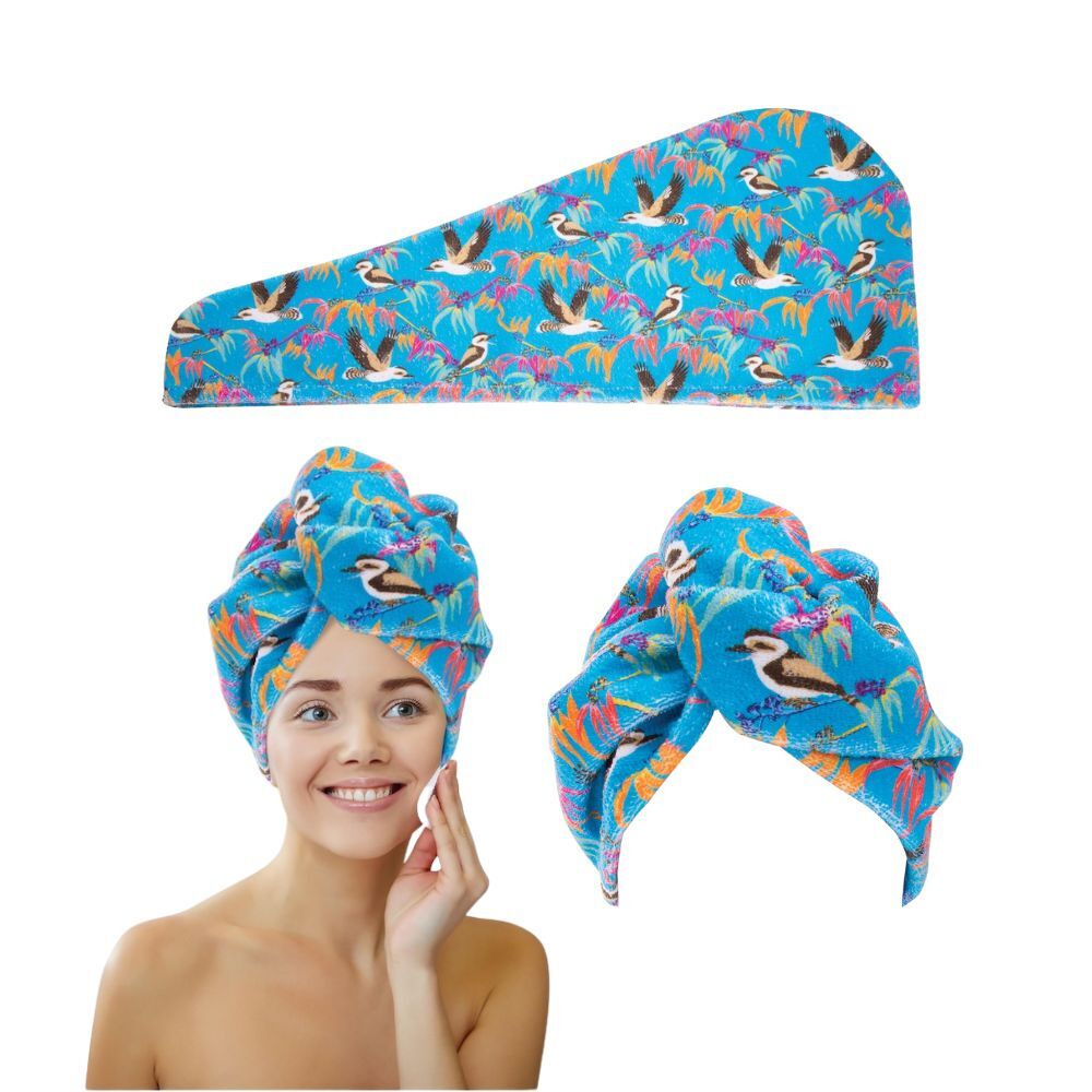 The Australian Collection Birds Turban Towel (Assorted)