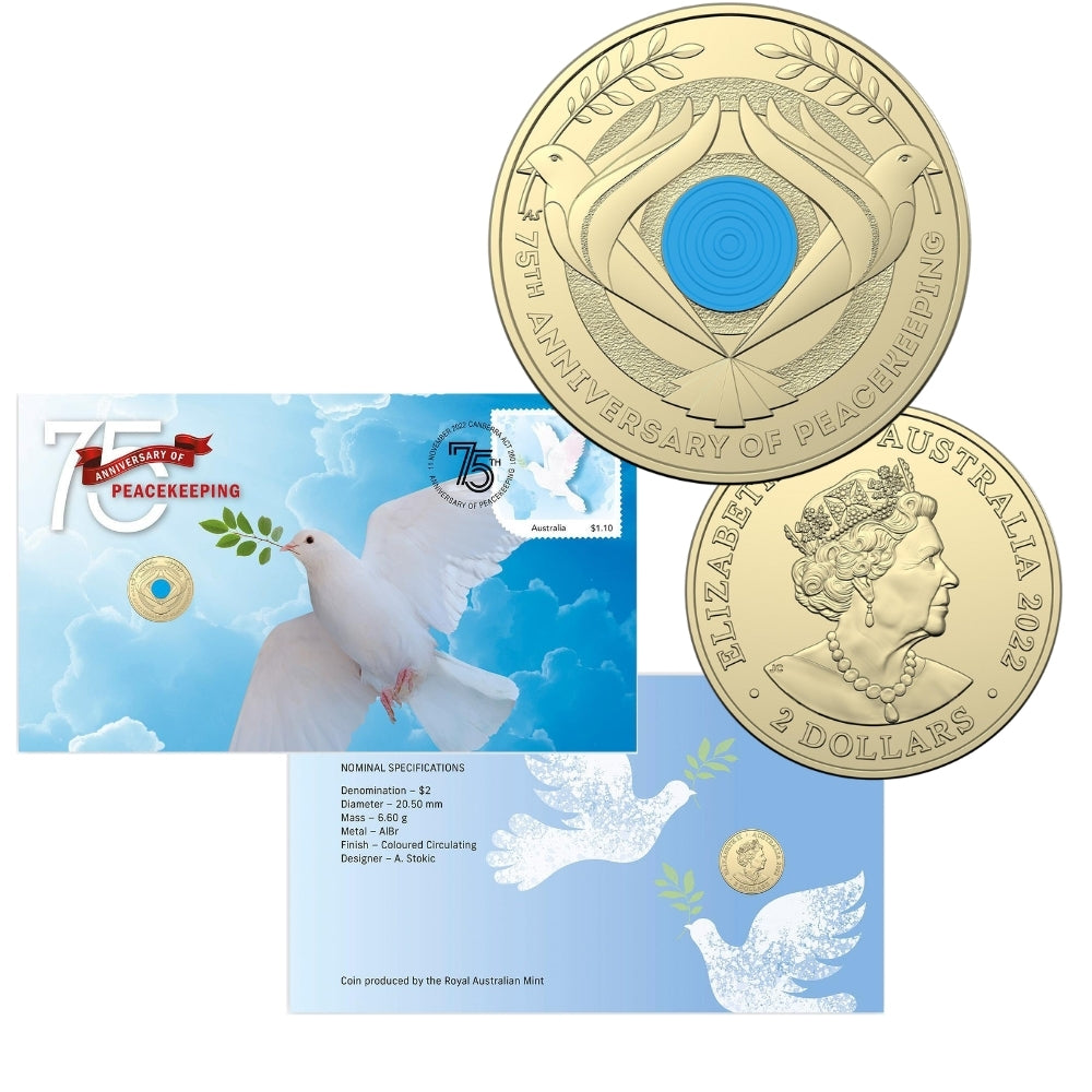 2022 $2 Remembrance Day Peacekeeping 75th Anniversary PNC