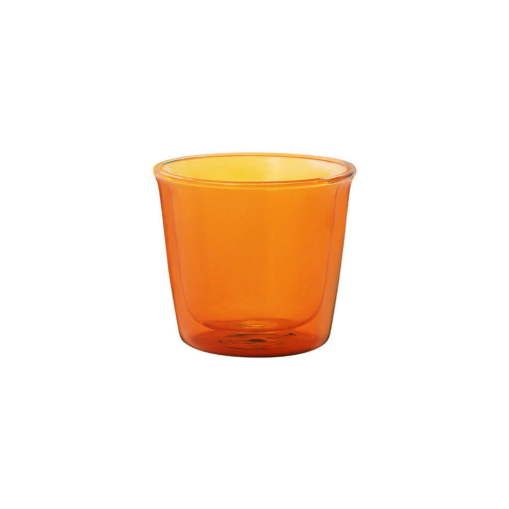 Kinto CAST Amber Double Wall Rock Glass 250ml