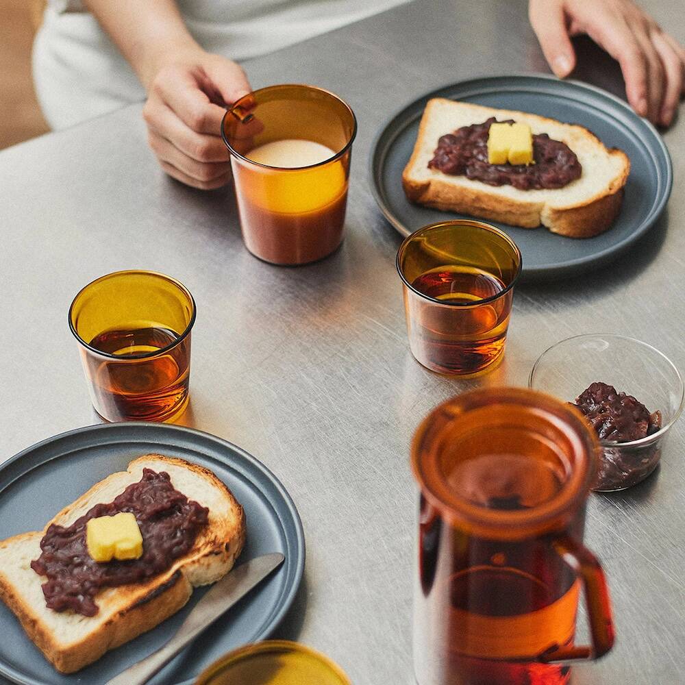 Kinto CAST Amber Water Glass 250ml