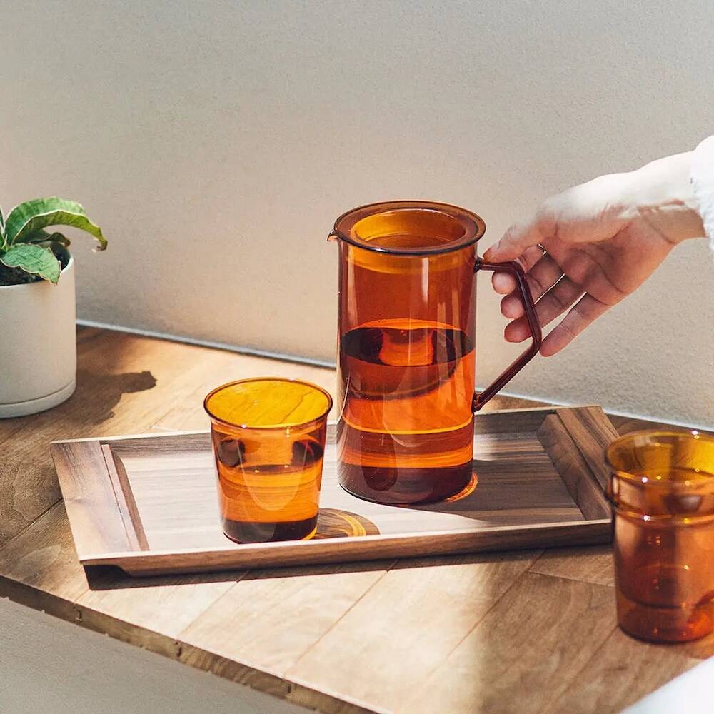 Kinto CAST Amber Iced Tea Glass 350ml