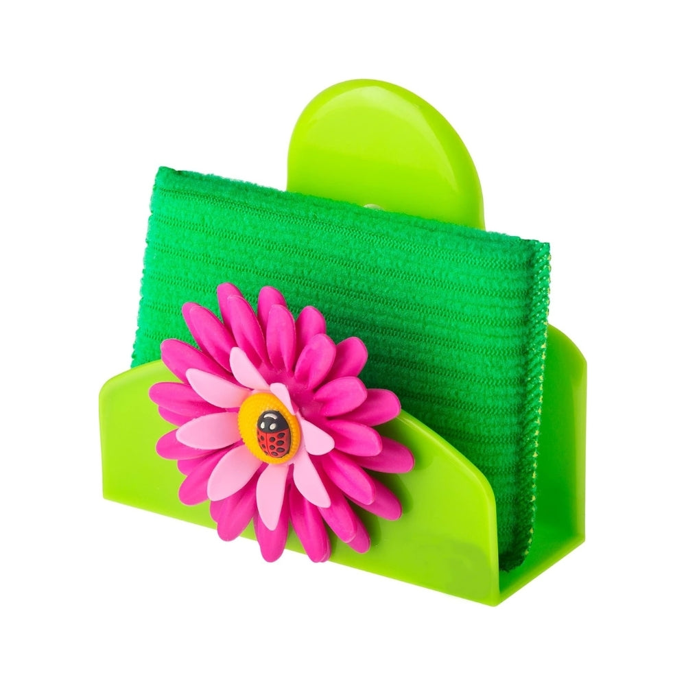Vigar Flower Power Dish Washing Sponge with Holder