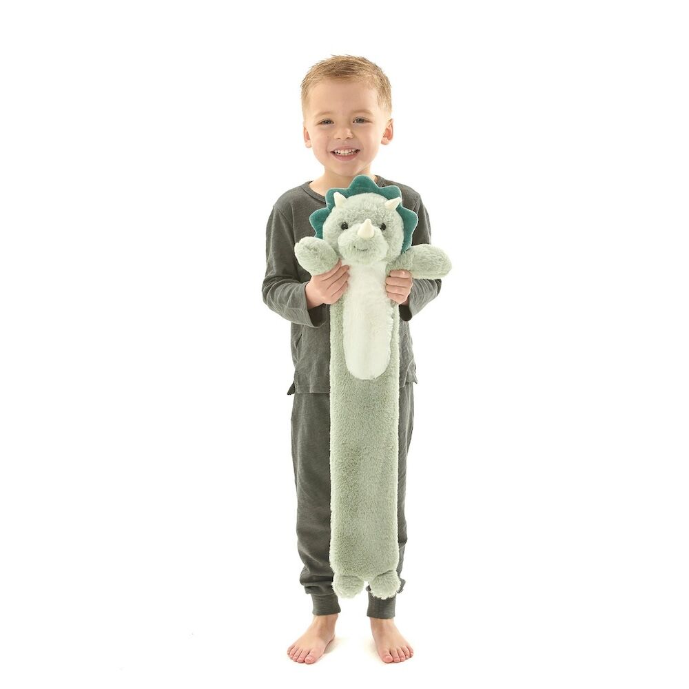 Aroma Home Kids Animal Long Hot Water Bottle - Dino Green