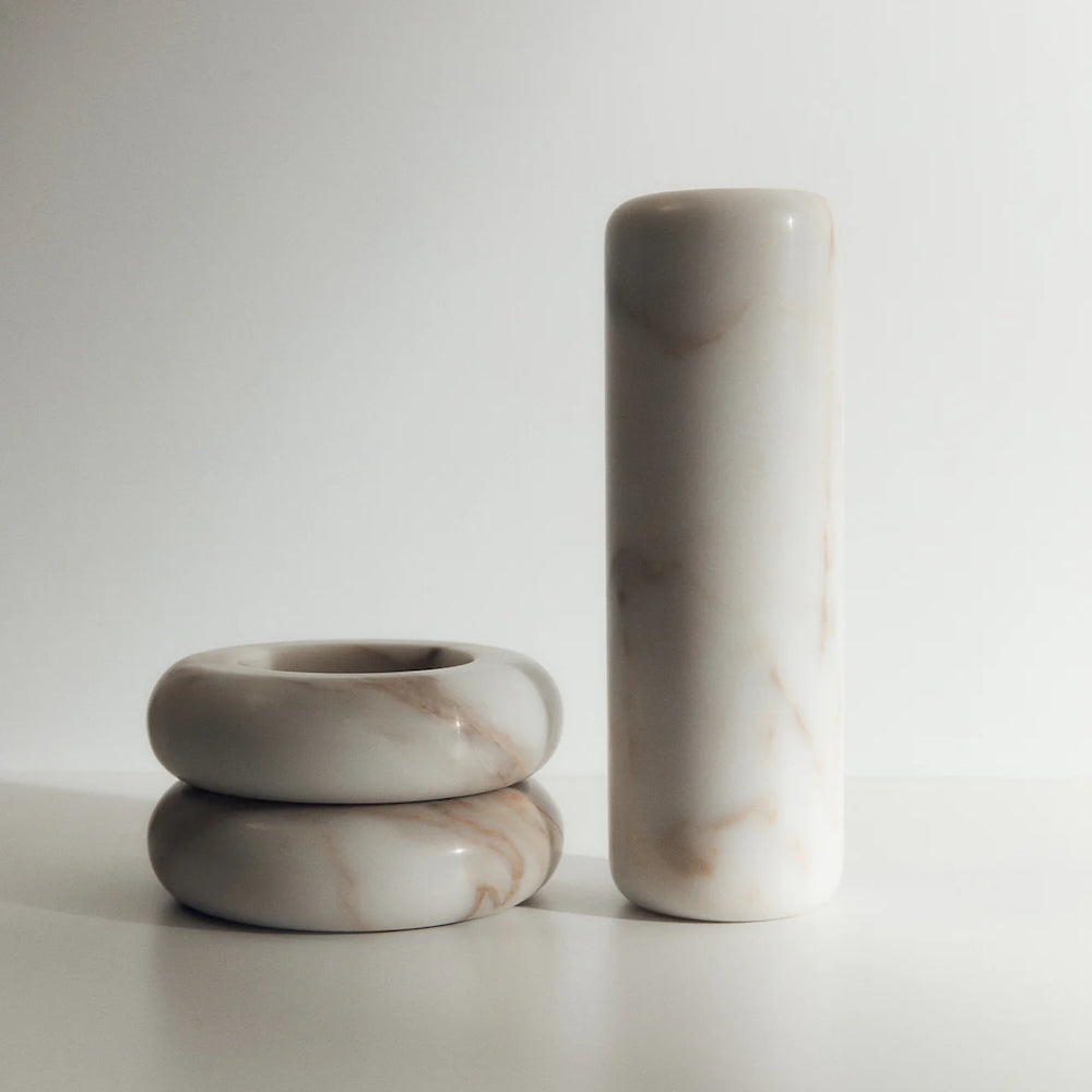 Addition Studio Molecular Vase Thin - Calcutta Gold