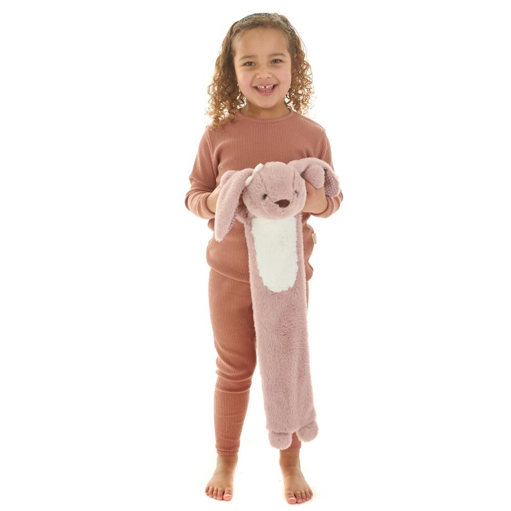 Aroma Home Kids Animal Long Hot Water Bottle - Bunny Pink