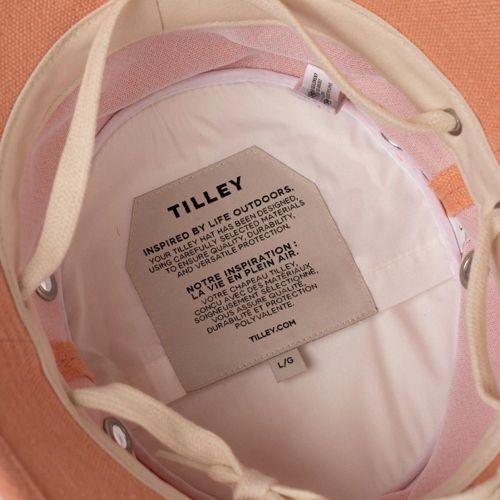 Tilley Hemp Canvas Bucket Hat - M - Rose Dust