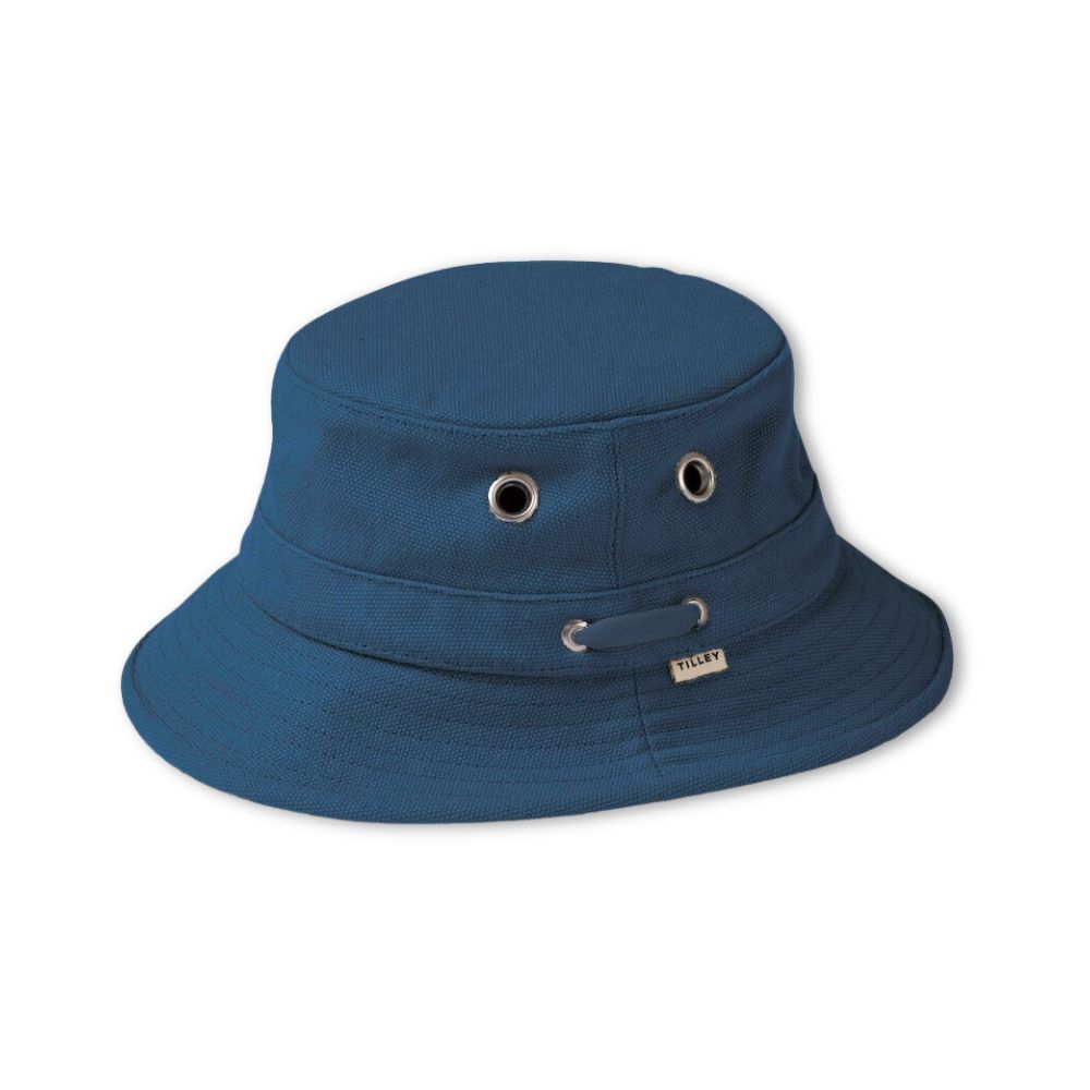 Tilley Hemp Canvas Bucket Hat - M - Indigo