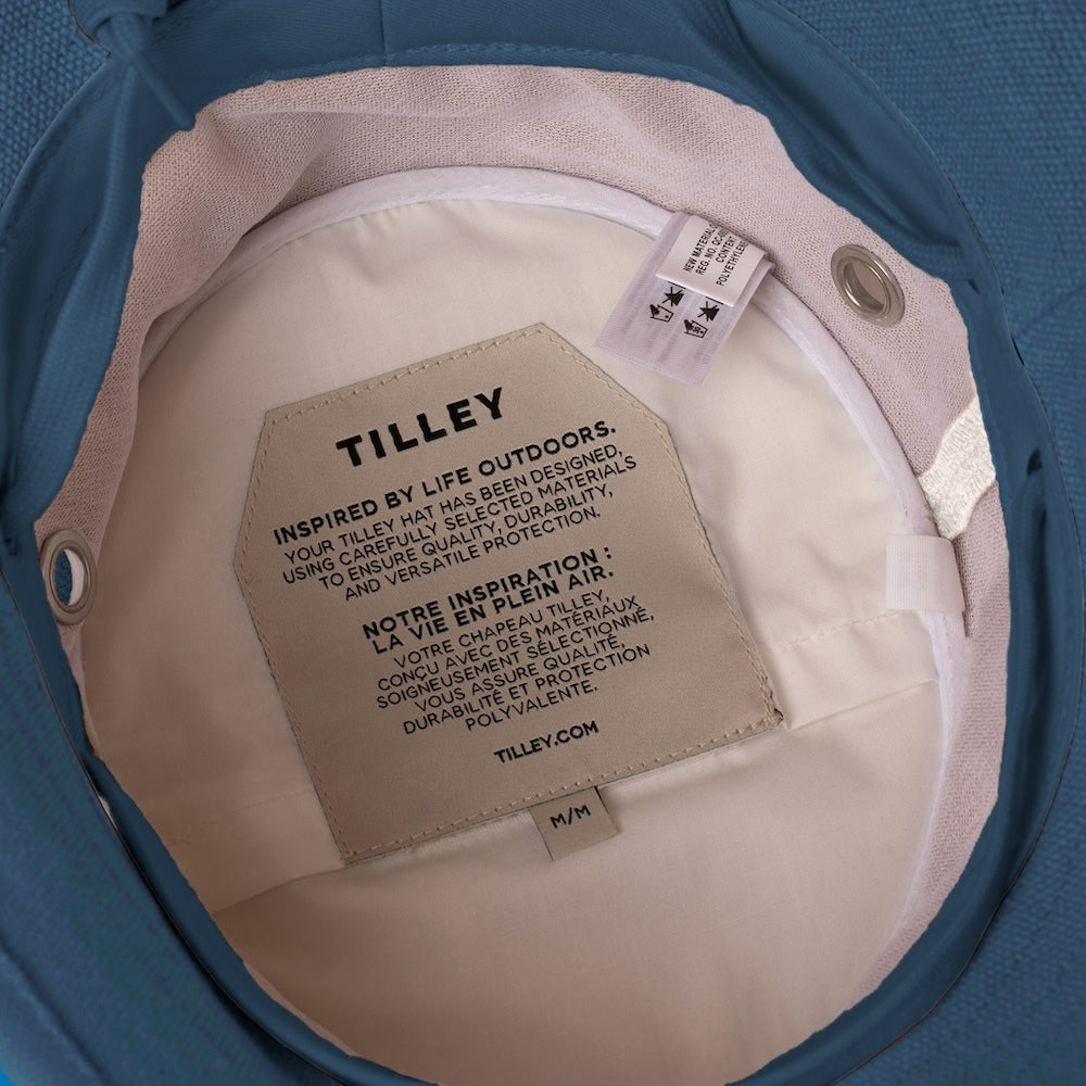 Tilley Hemp Canvas Bucket Hat - M - Indigo