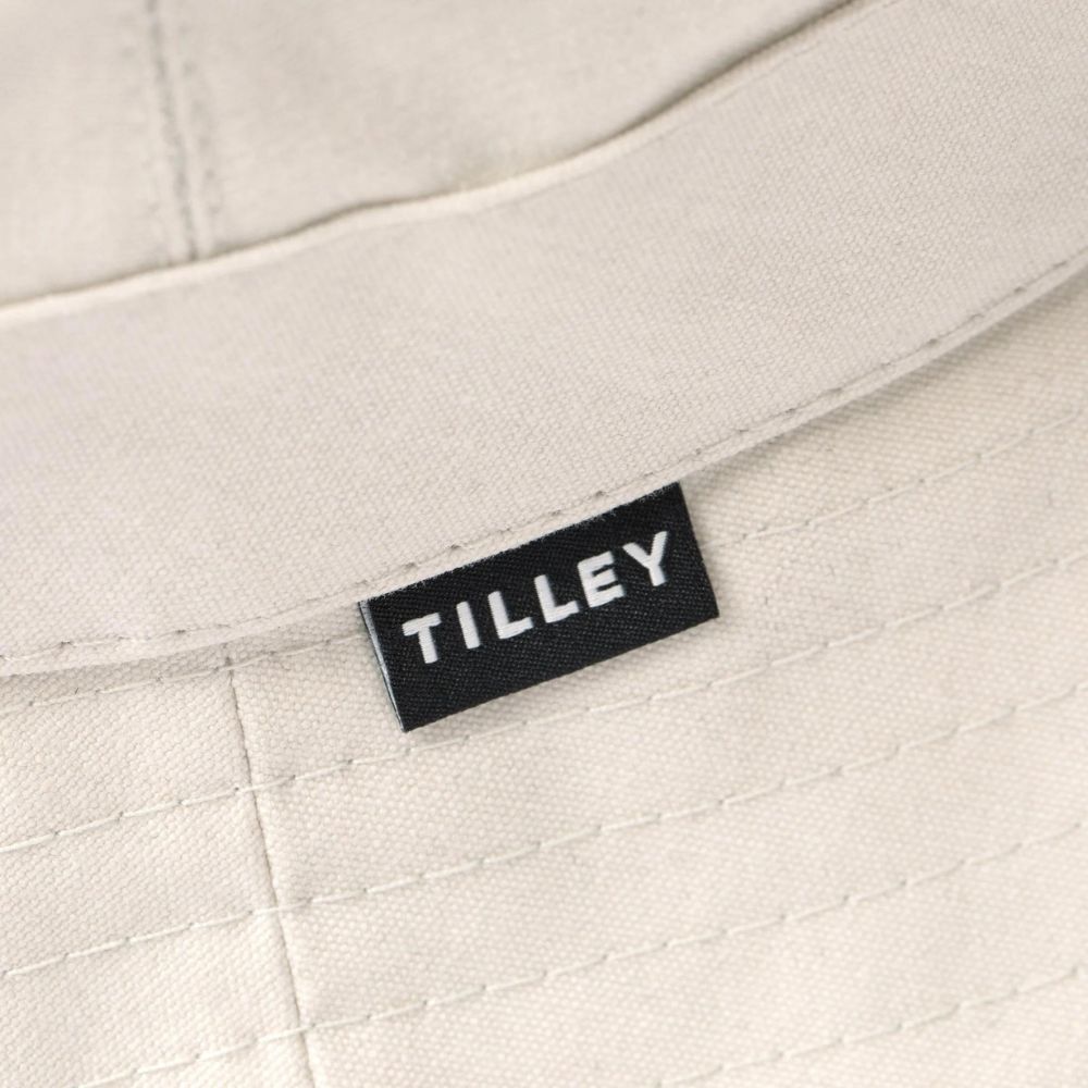 Tilley Waxed Cotton Bucket Hat - L - Natural