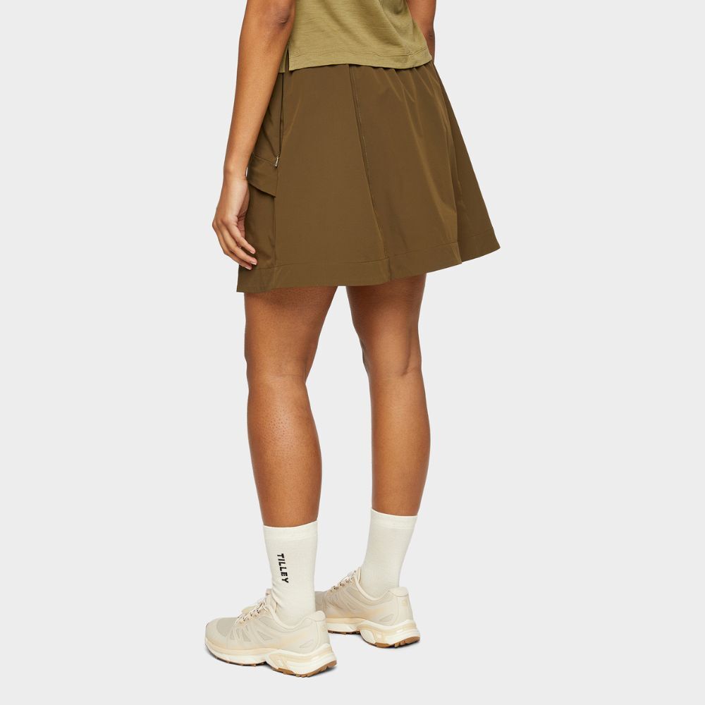 Tilley Womens Trek Skirt - S - Olive
