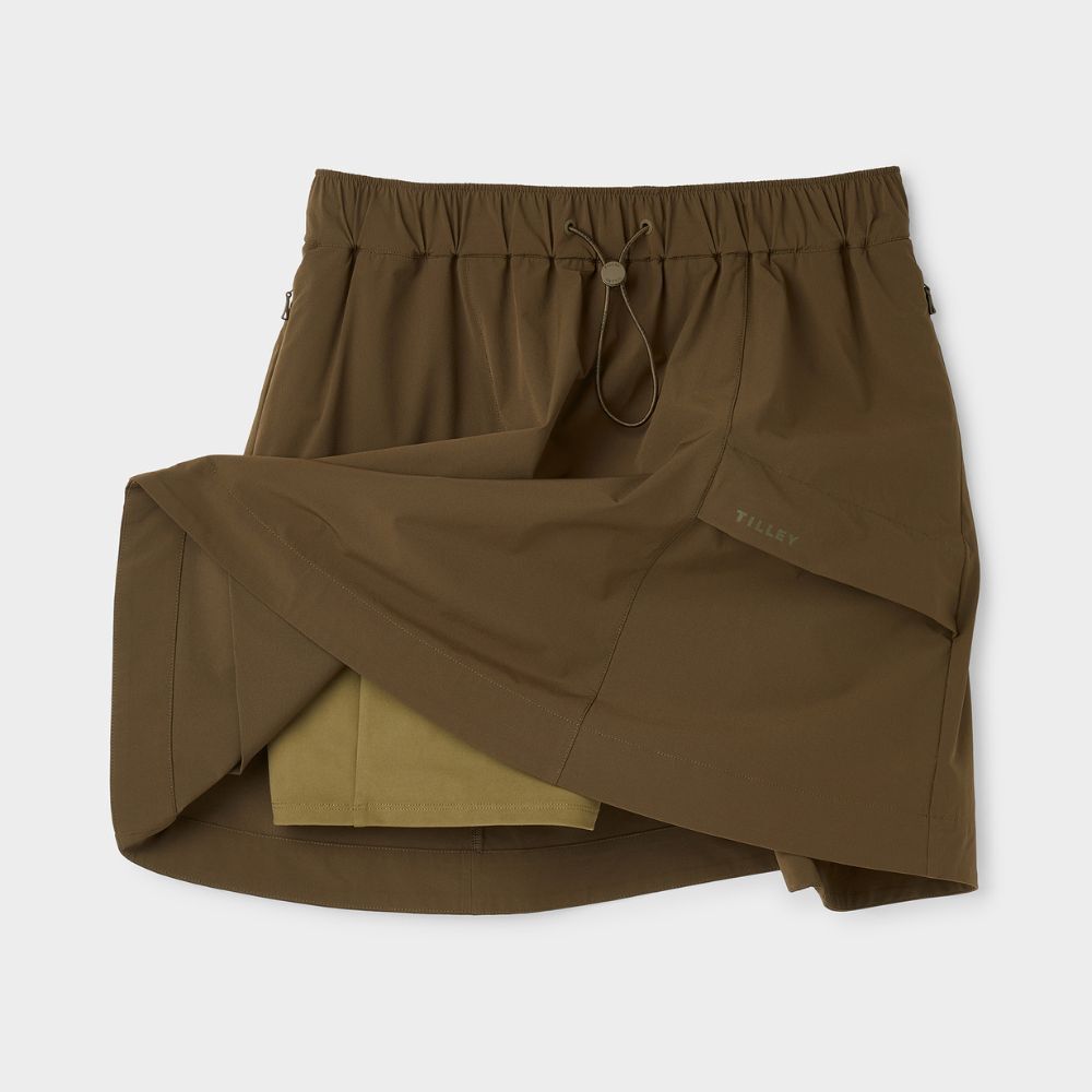 Tilley Womens Trek Skirt - S - Olive