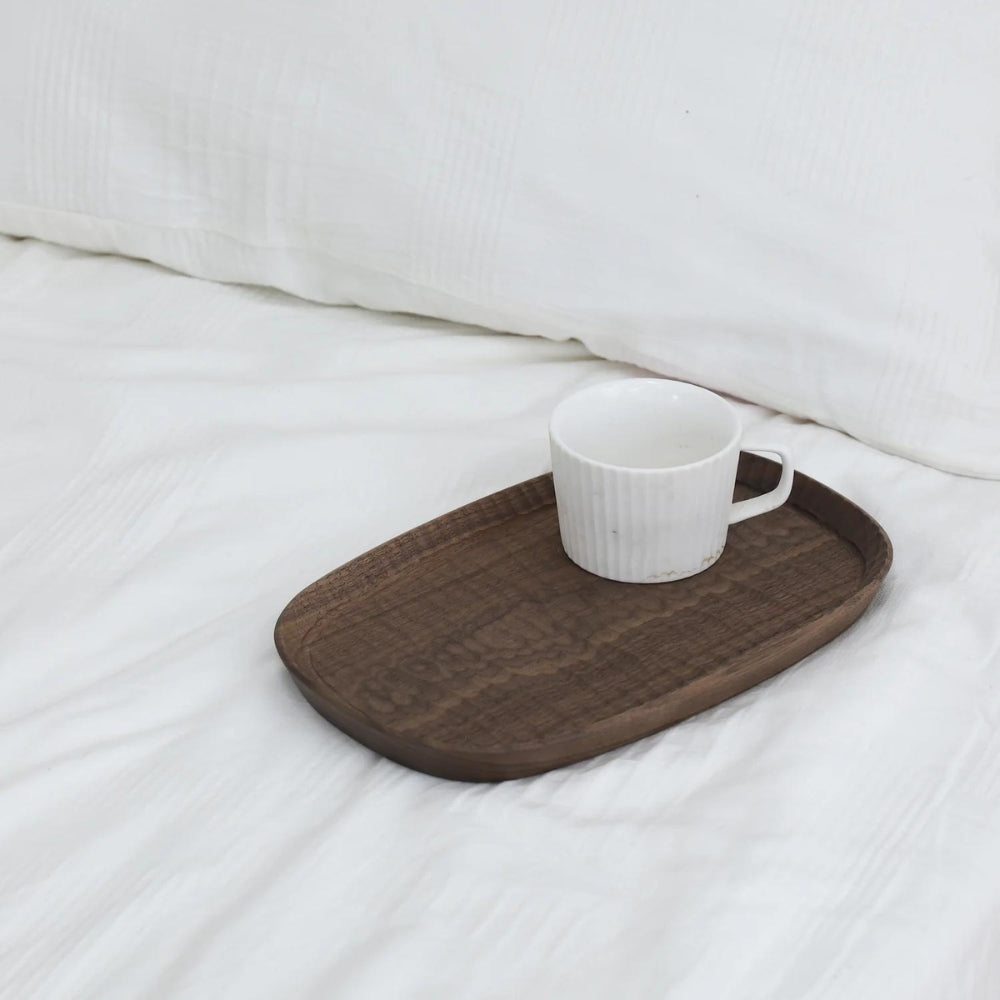 Kendrick Black Walnut Wood Handcraft Serving Tray 32cm