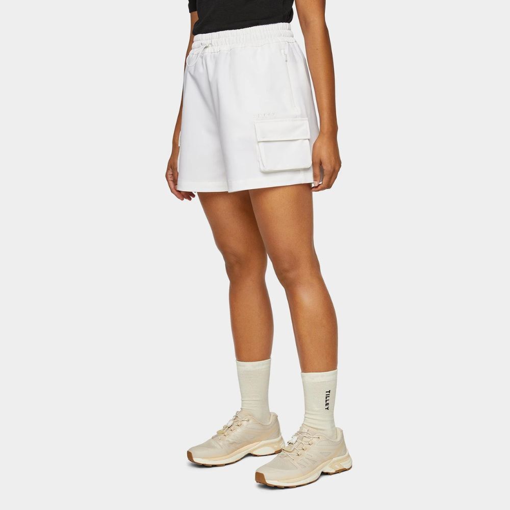 Tilley Womens Tech 3D Pocket Short - S - White