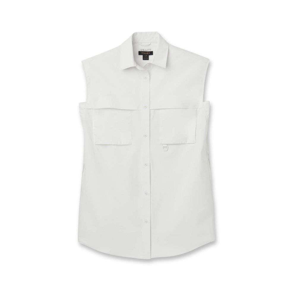 Tilley Womens Sleeveless Tech Shield Dress - S - Chalk White