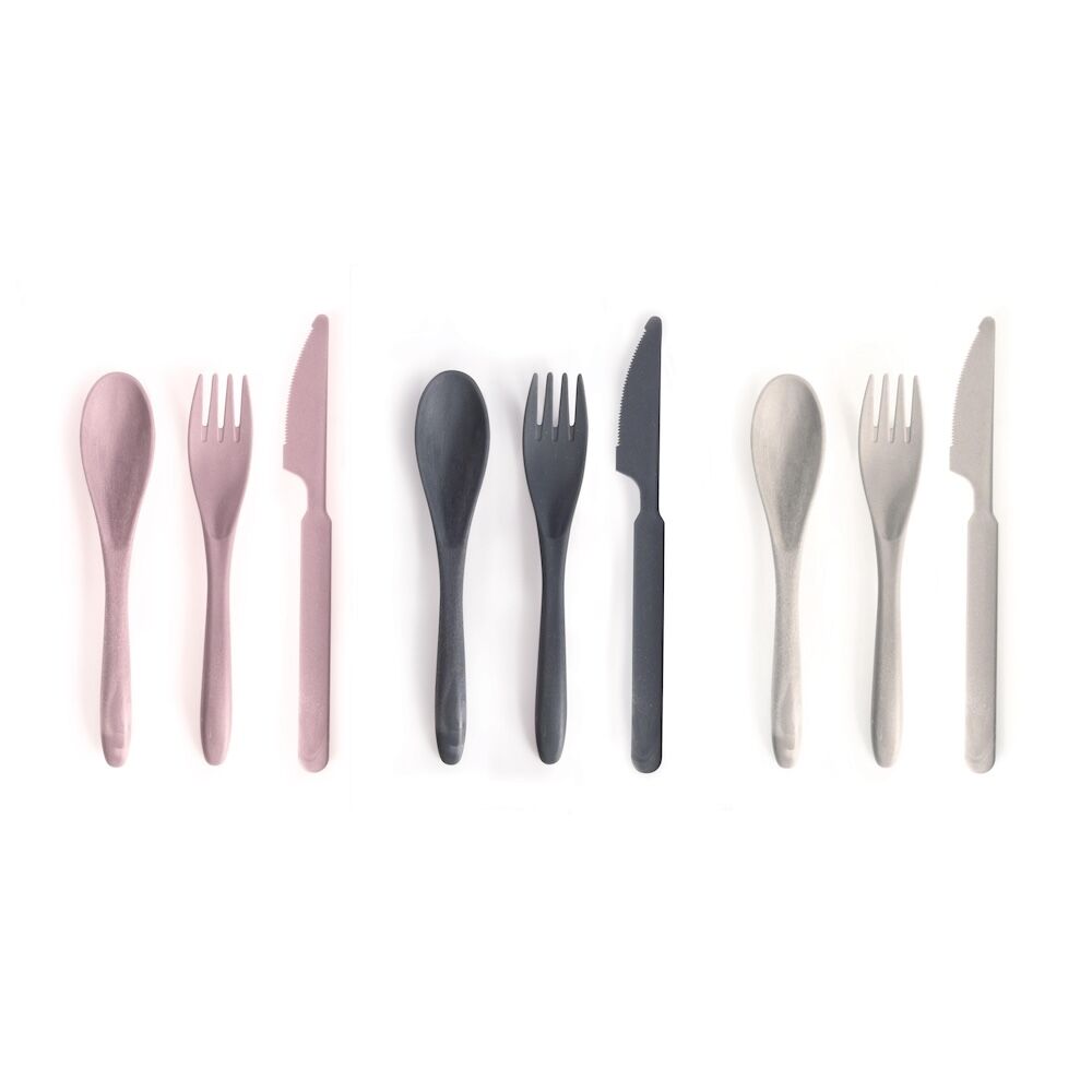 For The Earth Wheat Straw Travel Cutlery Set (Assorted)